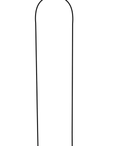 Tutor en U 50cm x 10 unidades
